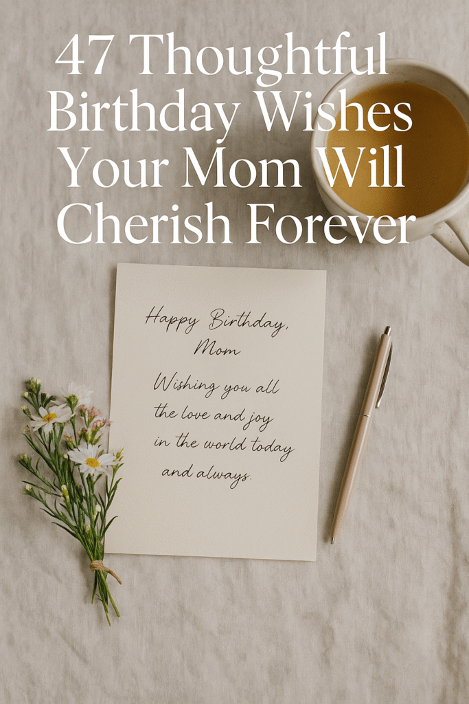 47 Birthday Wishes for Mom