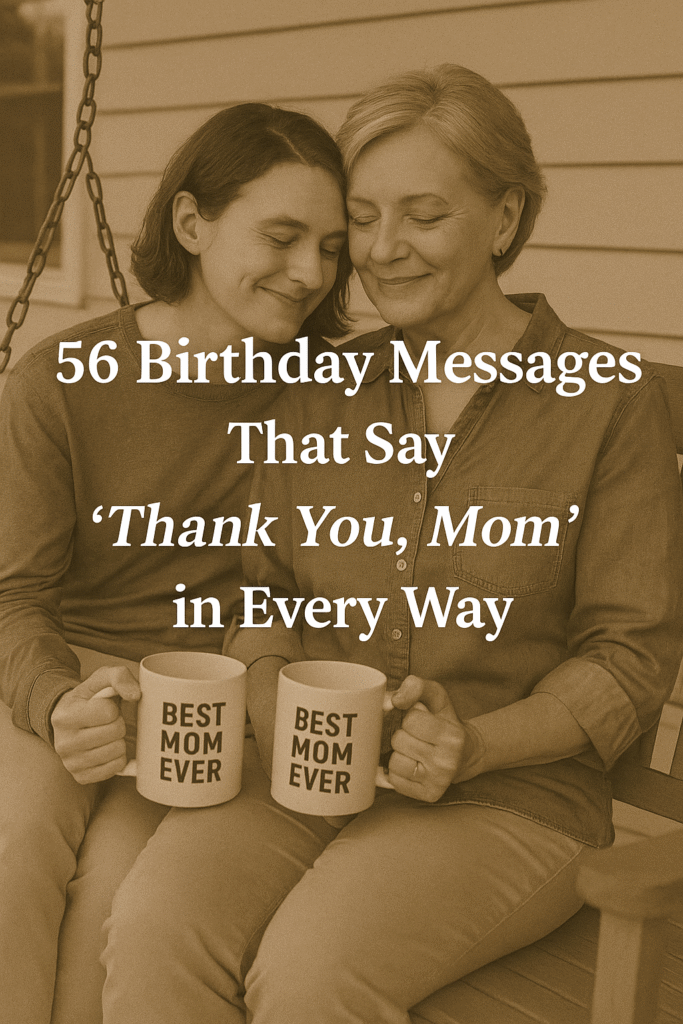 56 Birthday Wishes for Mom
