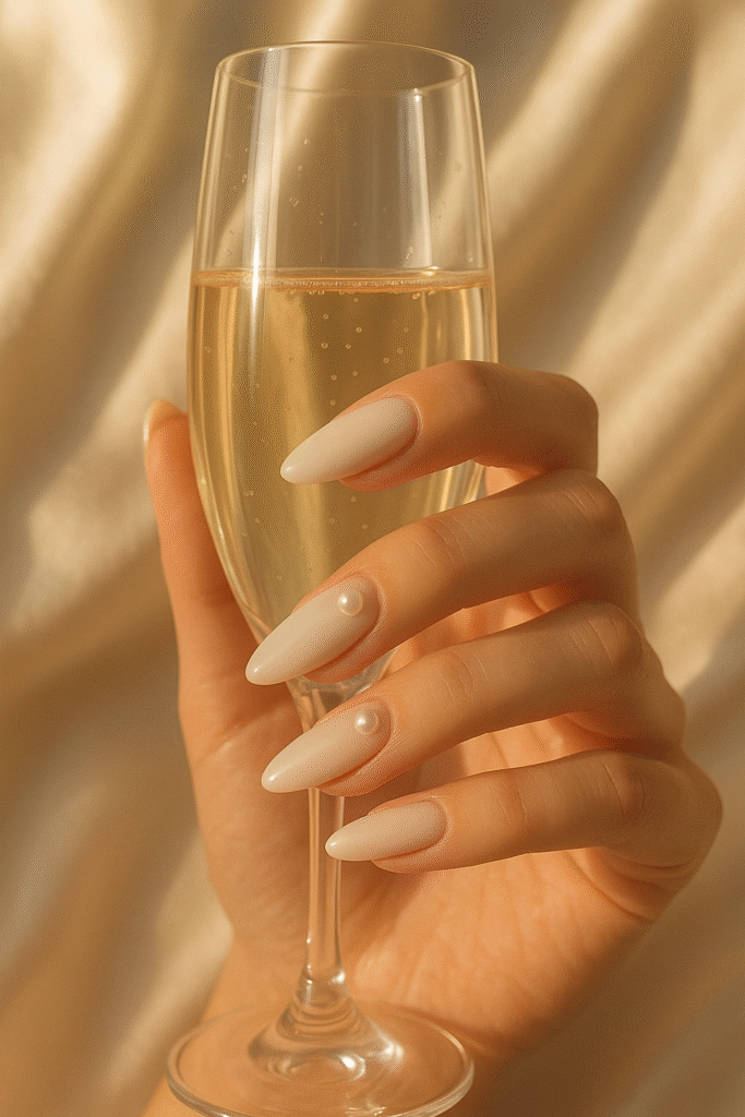 Milky White + Pearl Accents