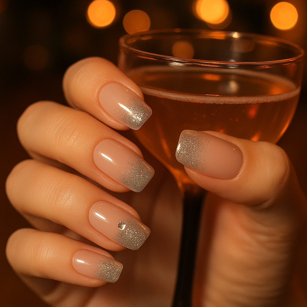 Abstract Squoval Nails for Artsy Vibes