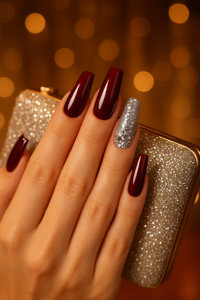 Burgundy Nail Art for Pinterest Lovers