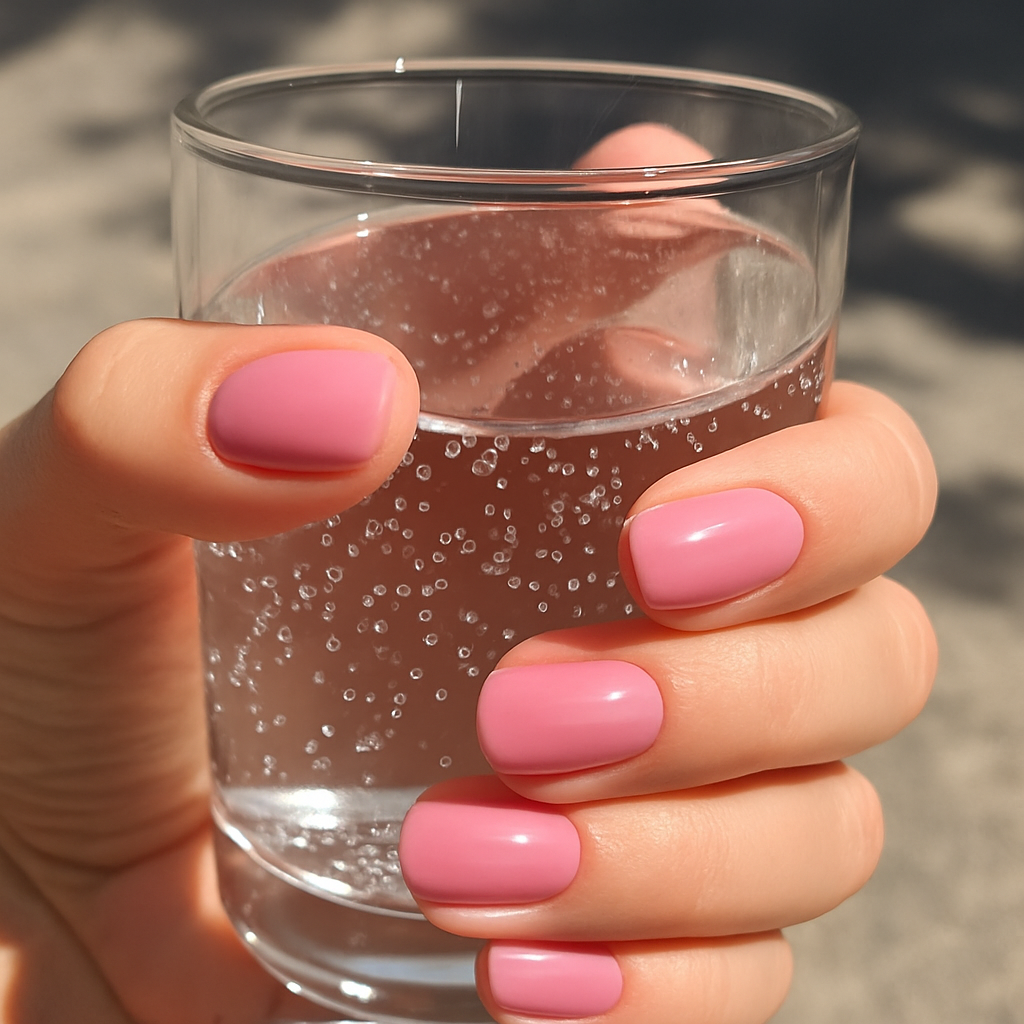 Classic Nude Squoval Nails