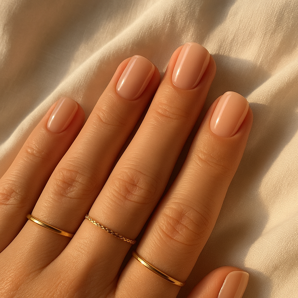 Glossy Squoval Nails for an Elegant Finish