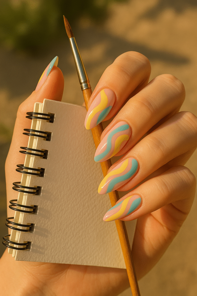 Green Matcha & Sage Nails