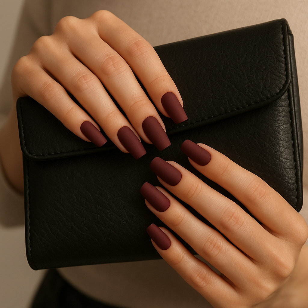  Matte Tapered Square Nails for Modern Elegance
