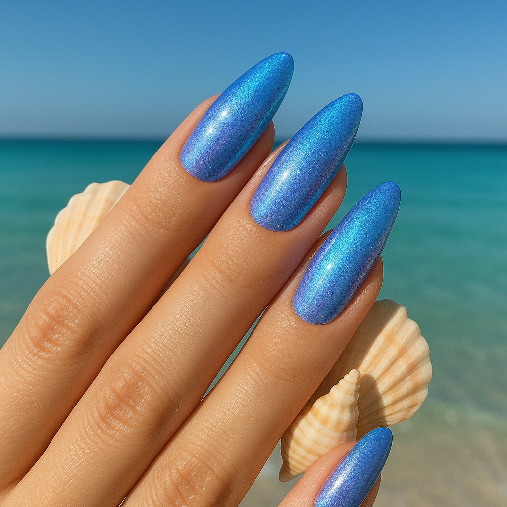  Mermaid Shimmer Nails