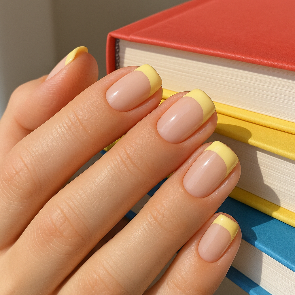 Minimalist French Tips with a Twist