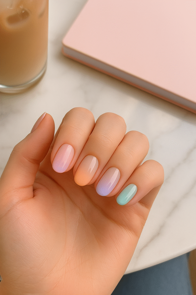 Minimalist Line & Negative Space Nails