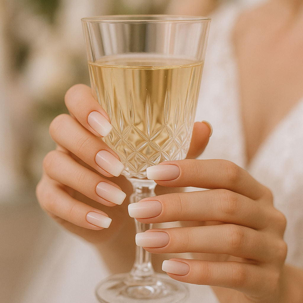 Ombre Wedding Nails for a Dreamy Effect