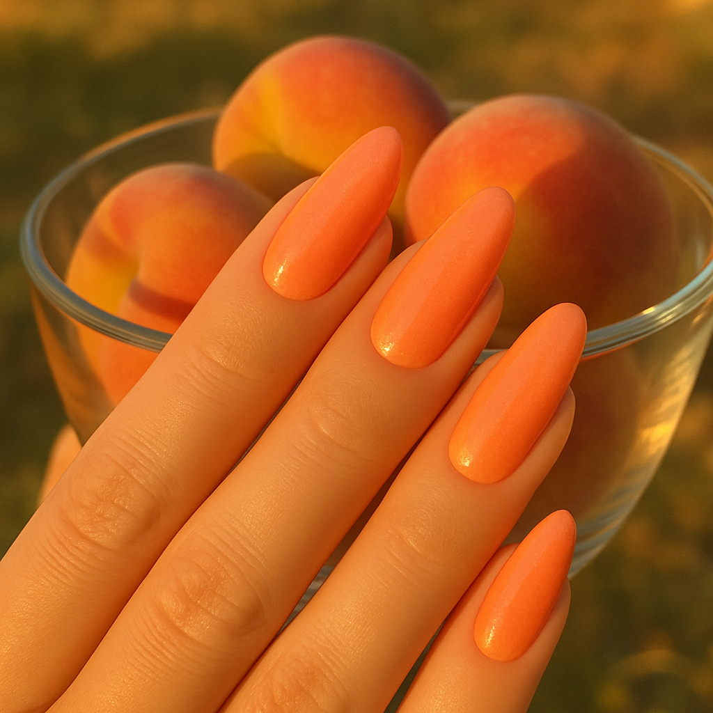 Peach Sorbet Nails