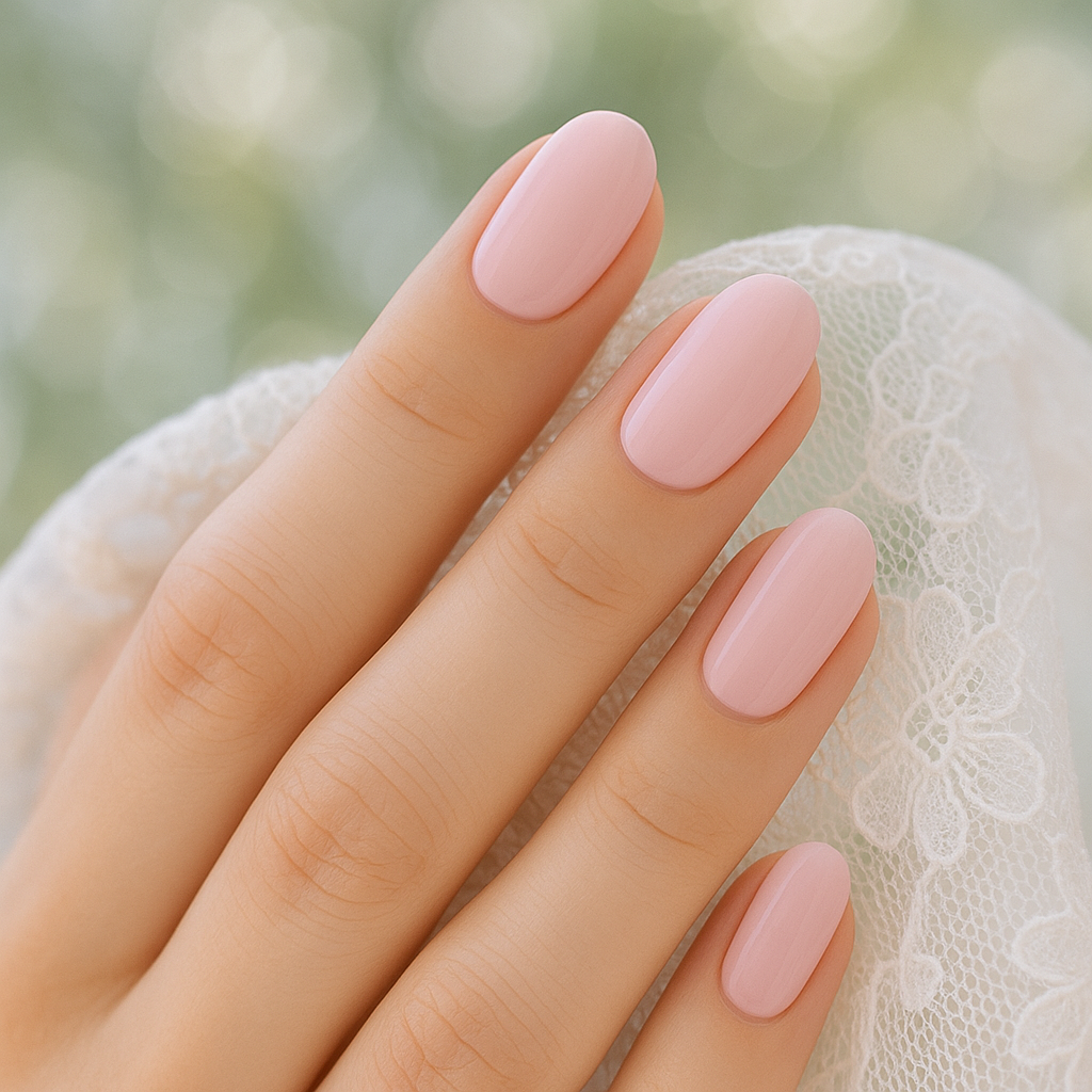 Soft Pastel Wedding Nails for a Romantic Touch