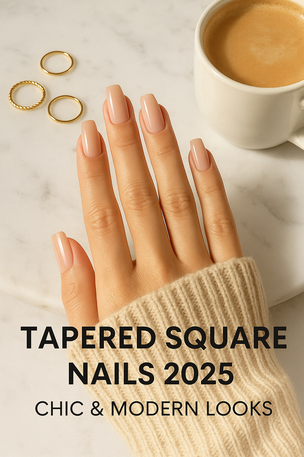 Tapered Square Nails 2025 – Chic & Modern Looks