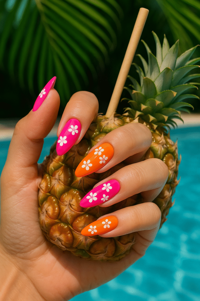 Tropical Bloom Nails