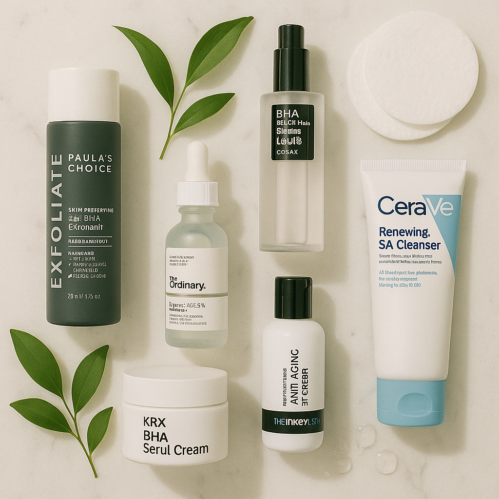 Best BHA Skincare Products 2025 Clear Acne, Shrink Pores & Glow Naturally
