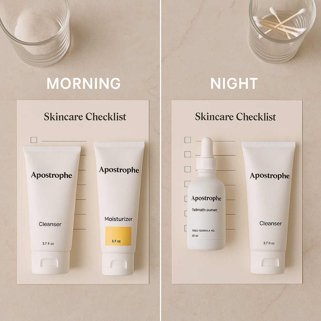 Simple Apostrophe Skincare Routine 2025 (Step-by-Step)