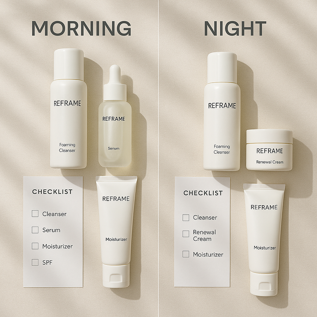 Simple Reframe Skincare Routine 2025 (Step-by-Step)