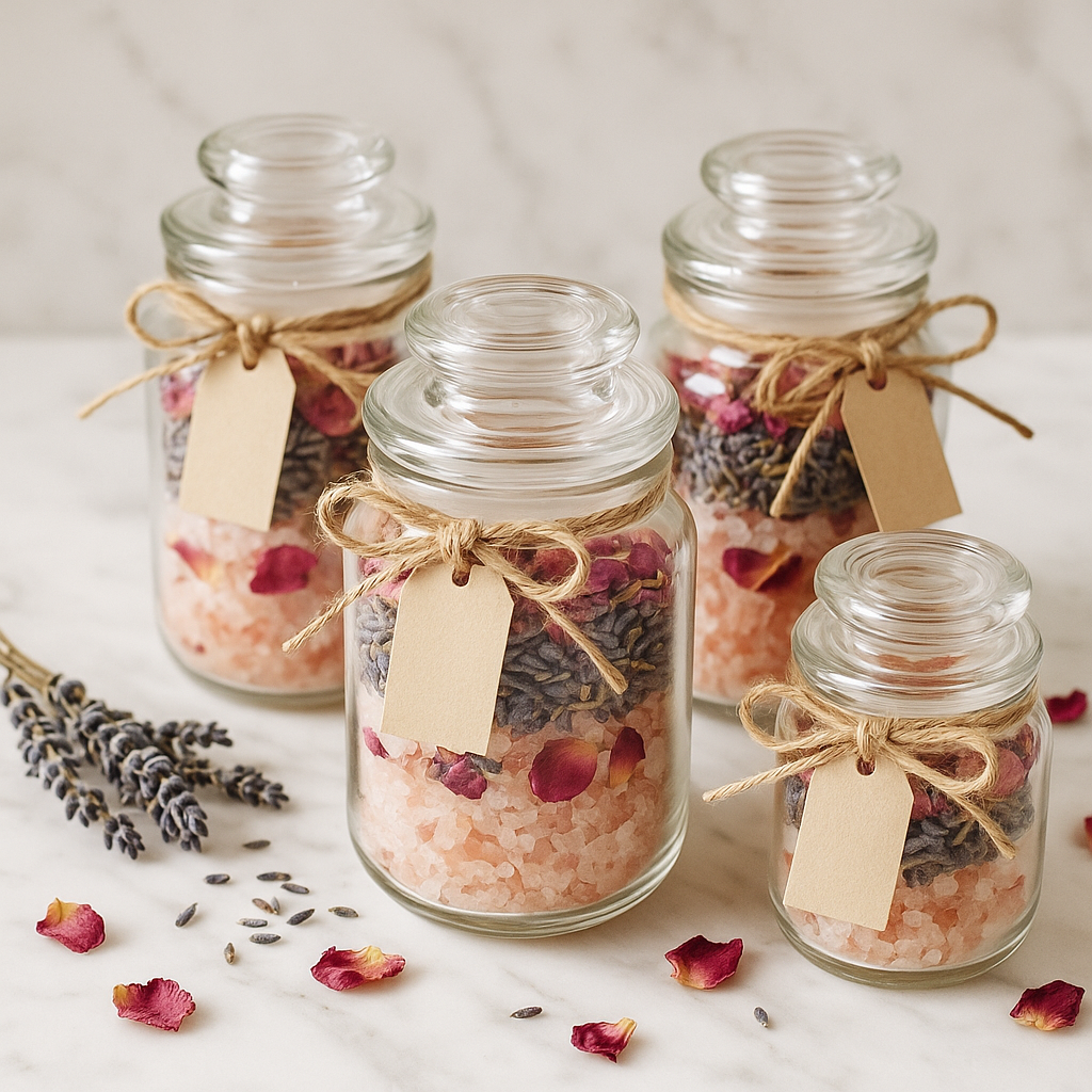 DIY Bath Salts & Scrubs — Spa Gift in a Jar